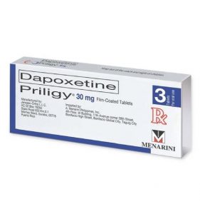 Priligy 30 mg Dapoxetine (as hydrochloride) premature ejaculation pill