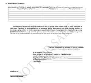 PCSO Medical Assistance Program Application Form