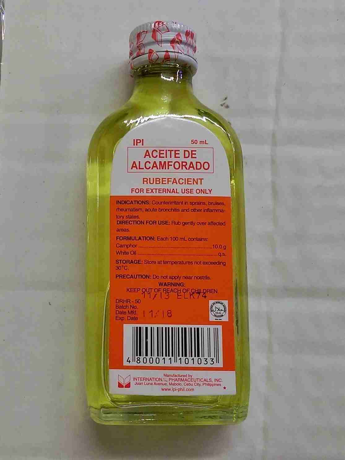 Aceite De Alcamforado