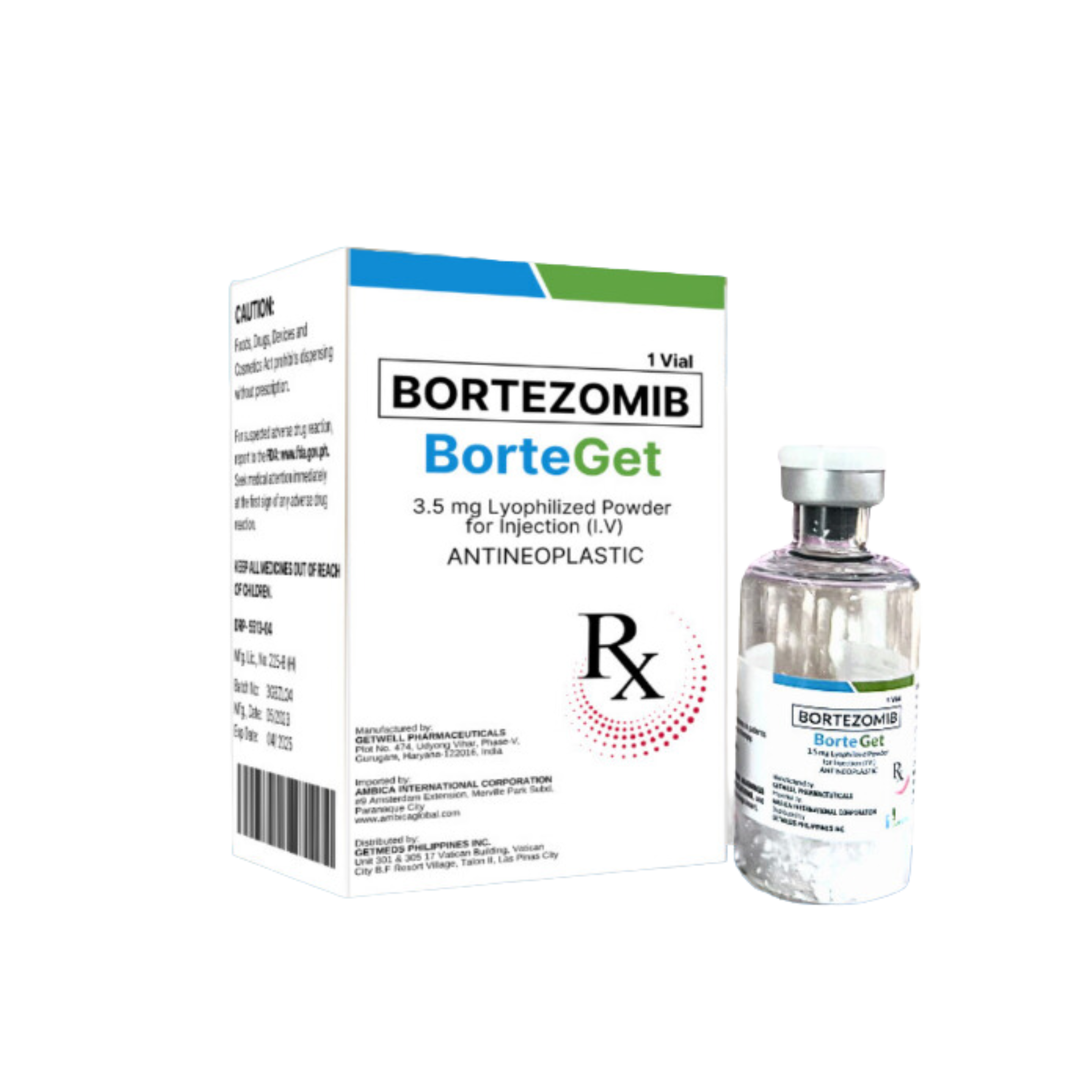 cancer medicine BorteGet 3.5 mg Bortezomib vial online in philippines