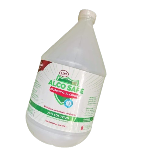 Alco Safe 70% Isopropyl Alcohol 1 Gallon by Uni Elements Enterprises online in Philippines