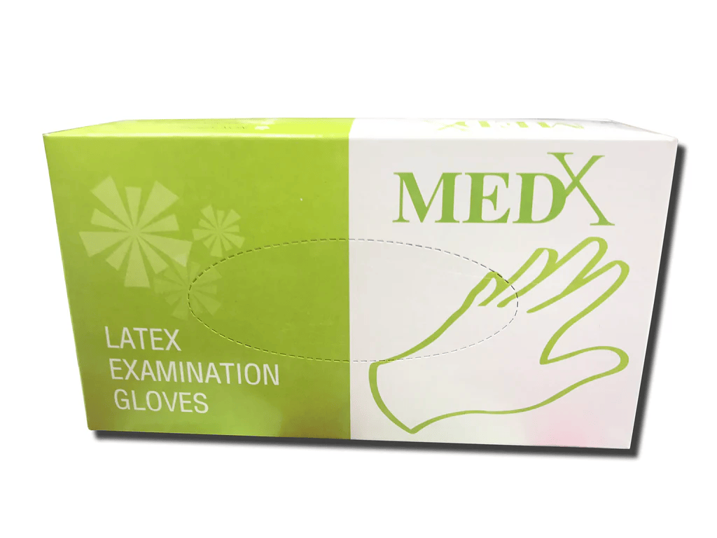 Medx Latex Examination Gloves Small
