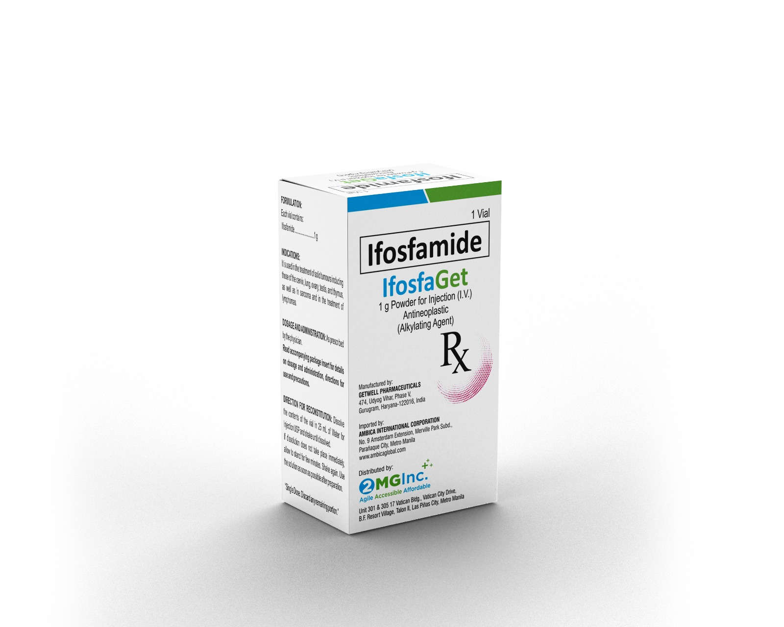 Ifosfamide 1g Powder for Injection (I.v.) for chemotherapy in philippines 