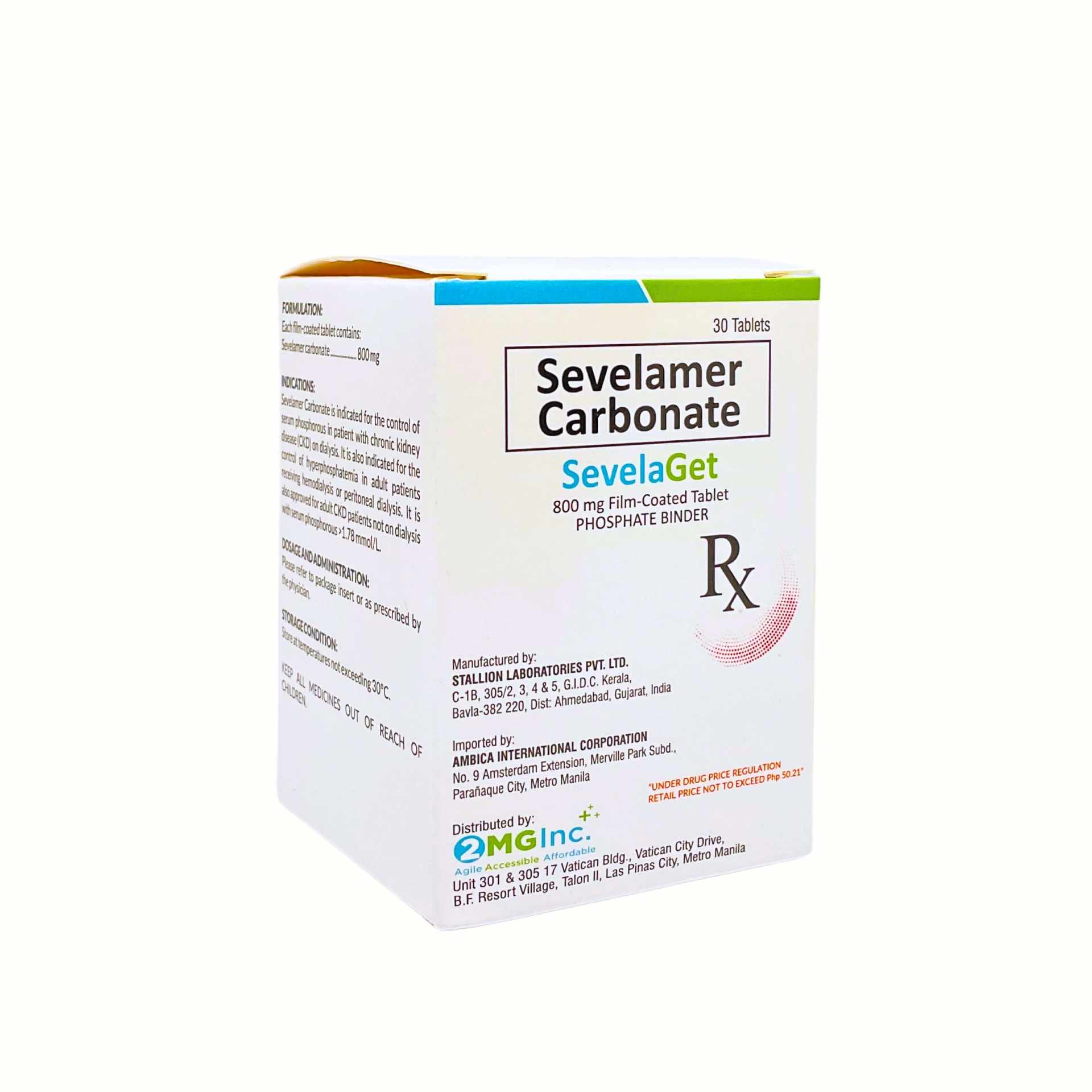 SEVELAGET Sevelamer carbonate tablet 800mg 