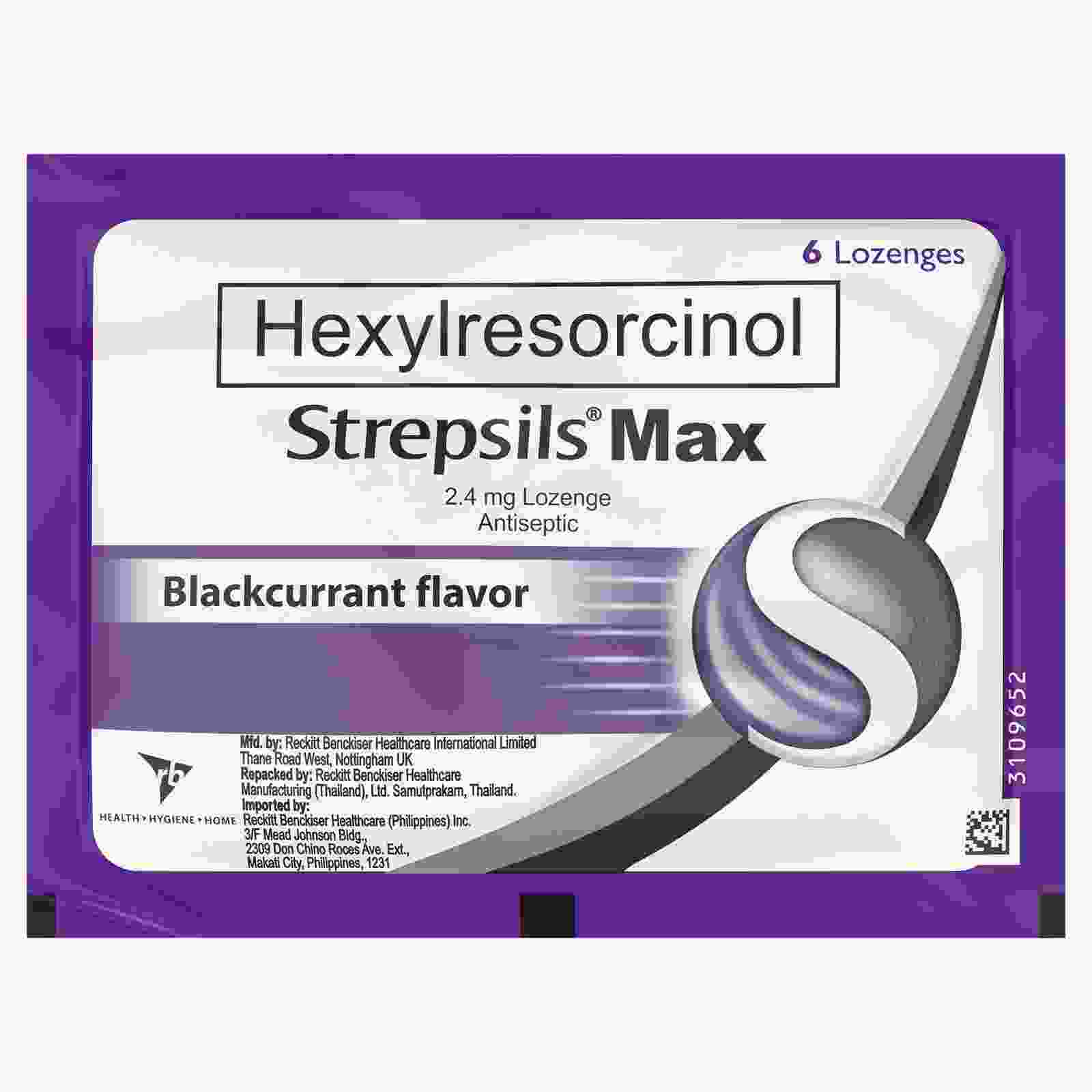 Hexylresorcinol Strepsils Max 6's Online at Best Price in philippines