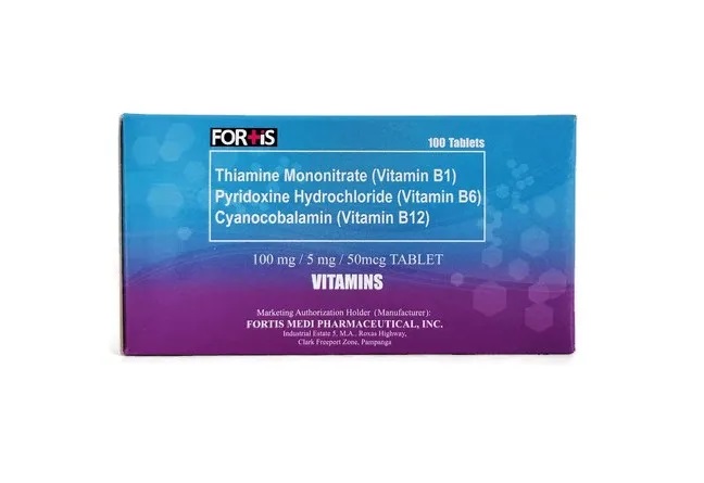 Fortis VItamin B Complex 100 mg/ 5mg/ 50mcg at best price in philippines
