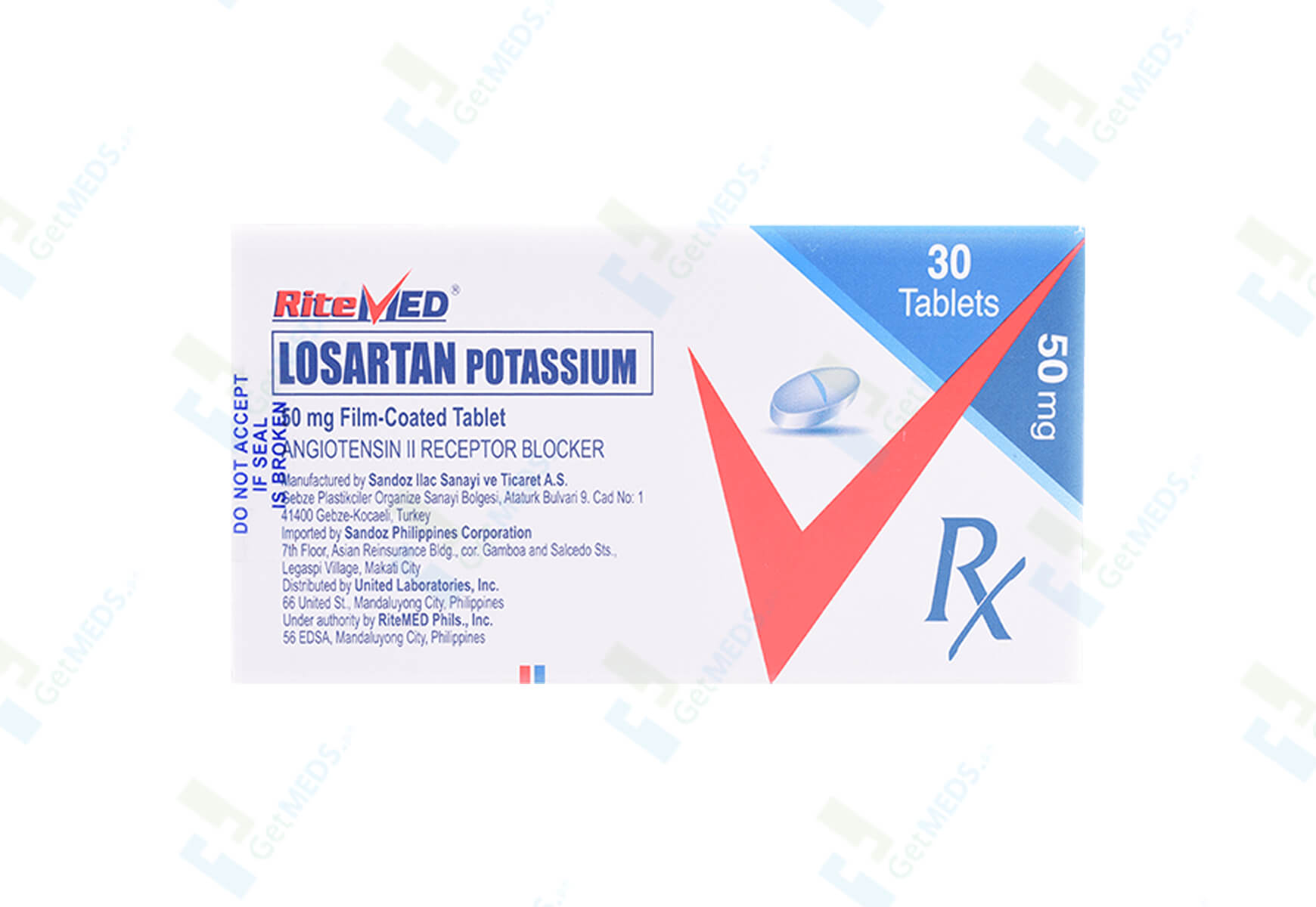 Buy Ritemed Losartan 50 Mg Online At GetMeds ph