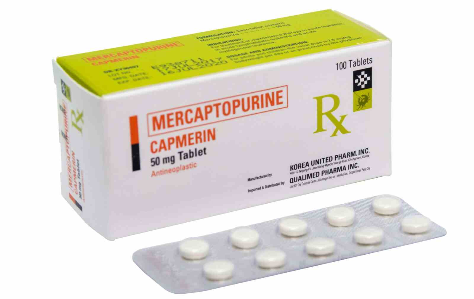 Capmerin 50 mg Mercaptopurine Qualimed Pharma Inc. online in Philippines
