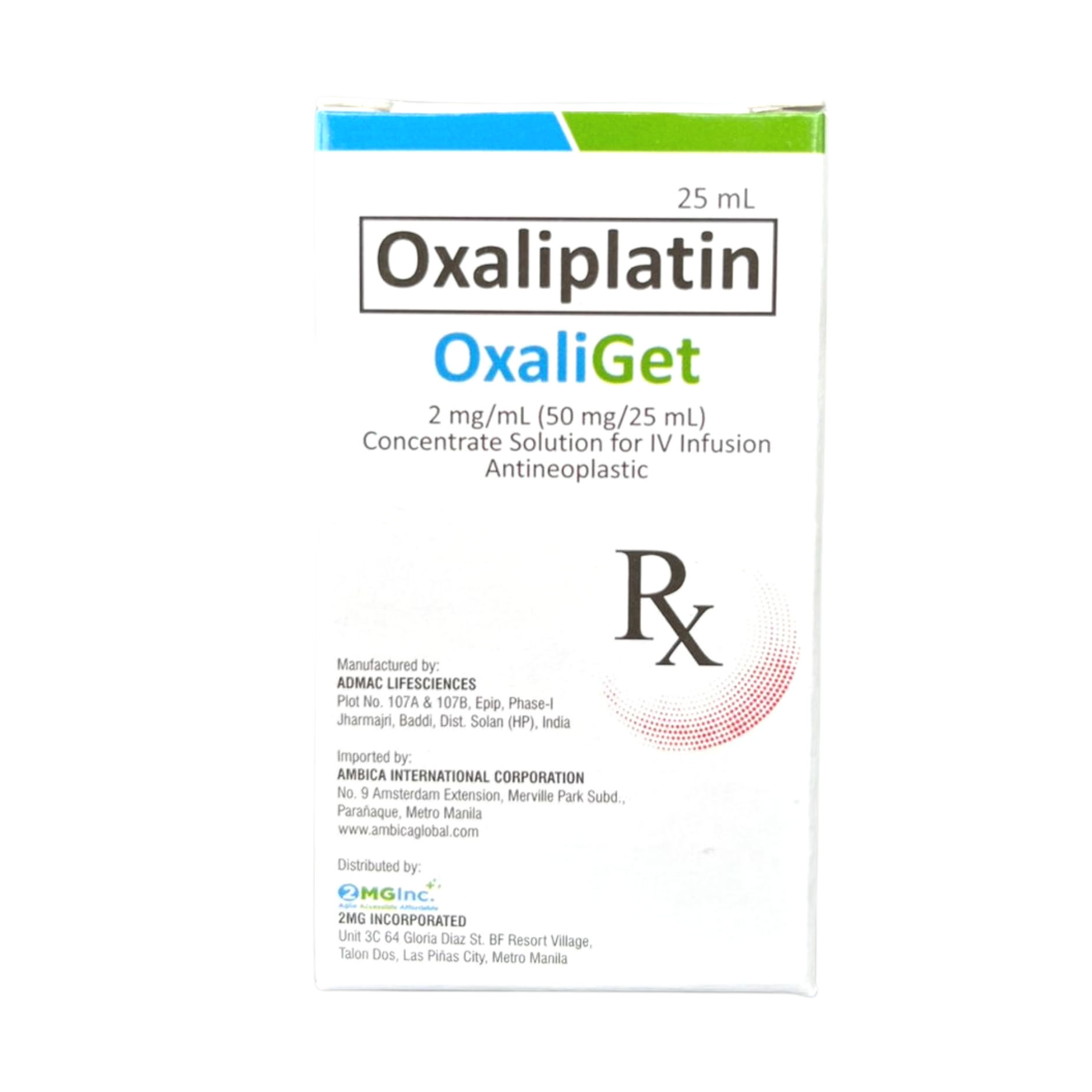 buy oxaliget 50 mg/25ml cancer drug  at best price in phillipines