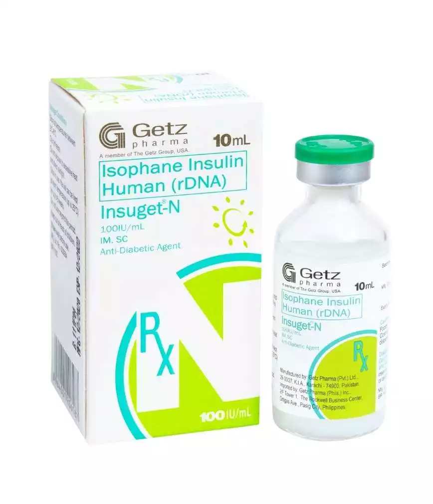 Insuget 100 IU-mL  Insulin Human (rDNA) Getz Pharma online in philippines
